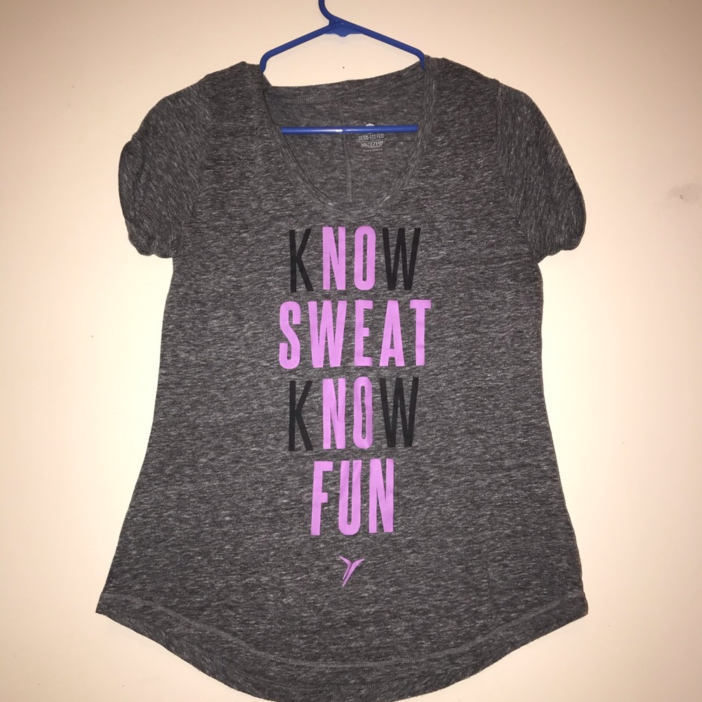 Old Navy Active "Know Sweat Know Fun" Shirt